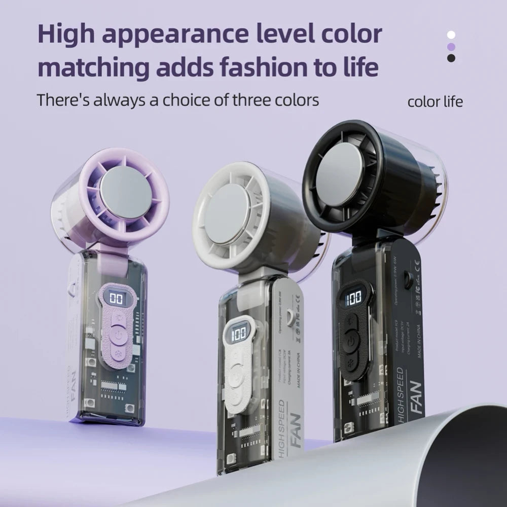 Rechargeable Foldable Turbo Fan